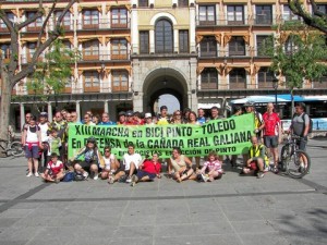Los participantes en la Plaza de Zocodover, Toledo